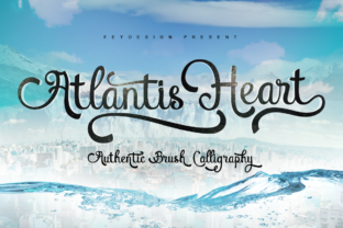 Atlantis Heart: The Authentic Brush Typeface for Branding