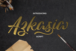 Azkasia Font: Elevate Your Brand with Painterly Script