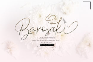Barosaki: A Script Handwritten Font for Modern Editorial Design
