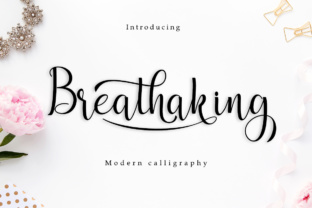 Breathaking Script Font for Web Design