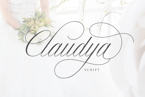 Claudya: A Feminine Script Font for Editorial Design