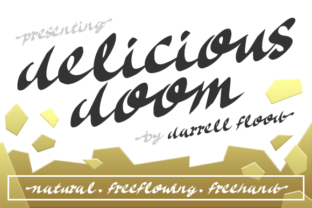 Delicious Doom Font for Handmade Crafts