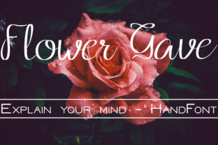 Flower Grave Font for Small Business Branding