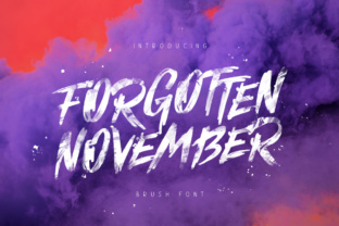 Forgotten November: A Handwritten Typeface for Editorial Calm