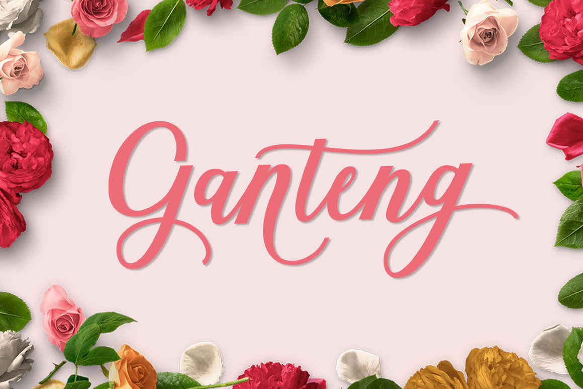 Ganteng Script: The Handwritten Typeface for Modern Brands