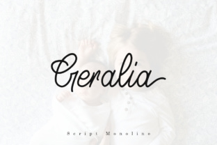 Geralia: The Perfect Monoline Script Font for Crafters