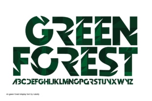 Green Forest Typeface for Editorial Design