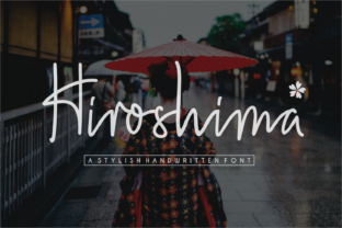 Hiroshima: A Stylish Handwritten Font for Editorial Design