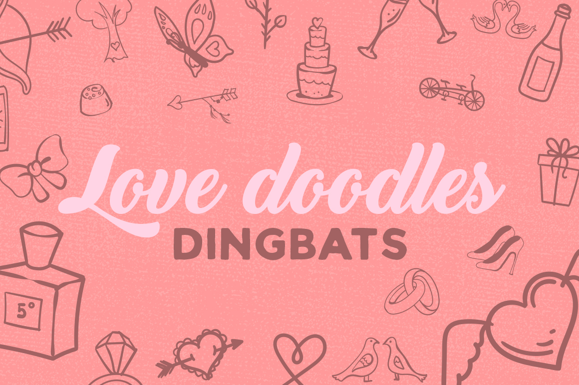 Love Doodles Dingbat Font for Creative Campaigns