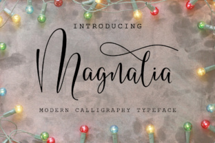 Magnalia: A Modern Script Font for Makers