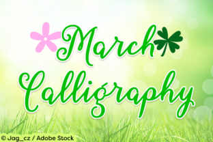 March Calligraphy: A Spring-Inspired Script Font for Makers