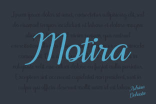 Motira: A Playful Script Handwritten Font for Branding