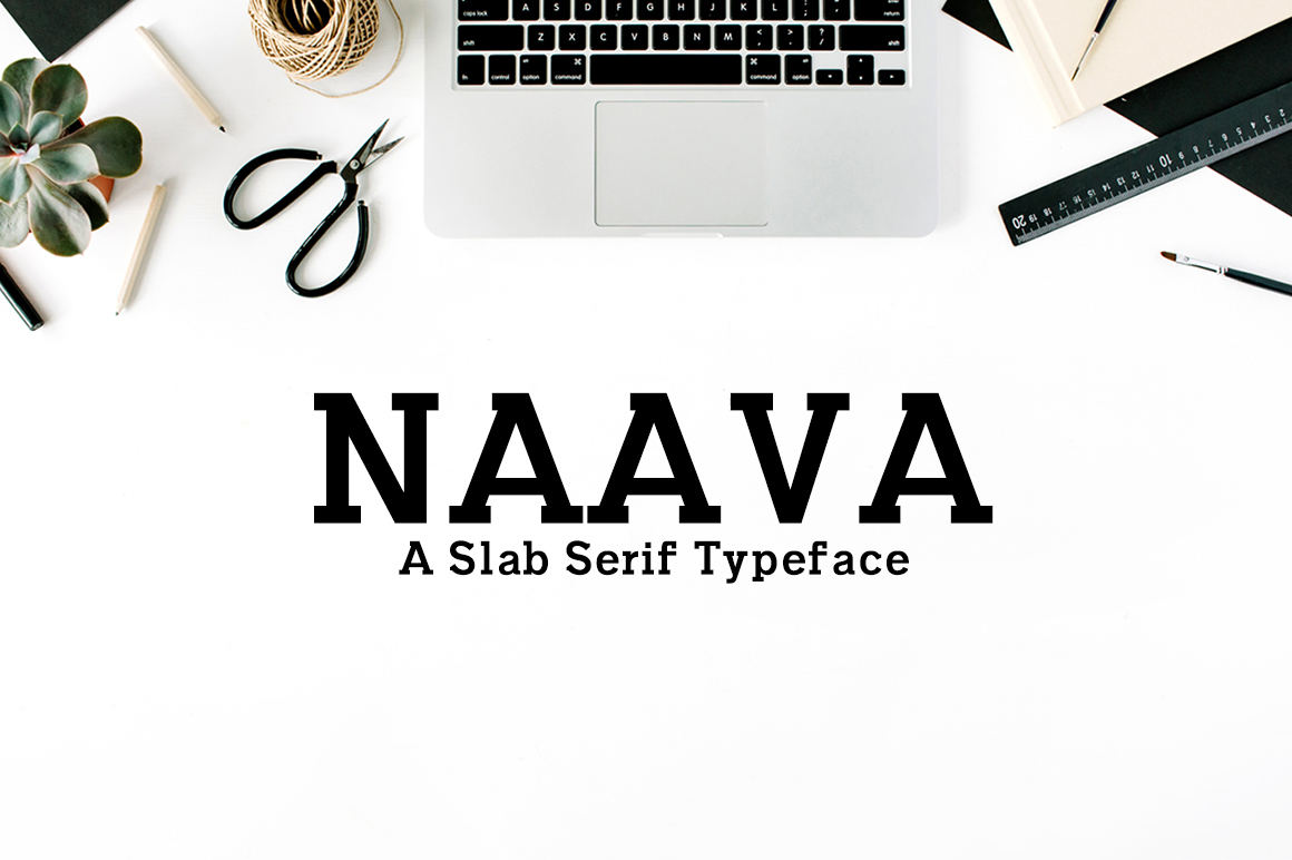 Naava Typeface: Elegant Slab Serif for Editorial Design