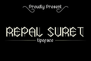 Repal Suret Font: Vintage Blackletter for Bold Branding