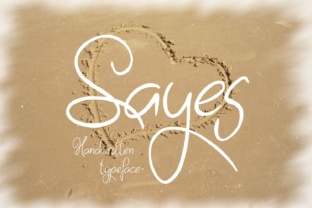 Sayes: A Smooth Script Handwritten Font for Editorial Design
