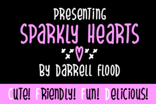 Sparkly Hearts Font for Playful Brand Identity