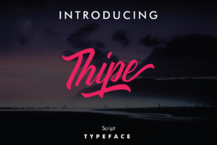 Thipe: A Painterly Script Font for Bold Branding