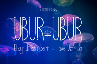 Ubur-Ubur Font: Playful Type for Crafters